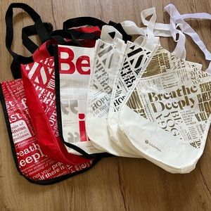Lululemon shopping bags